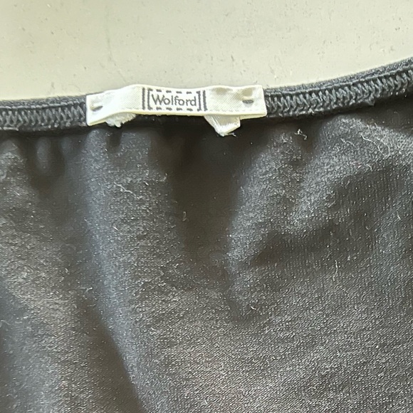 Wolford , 3/4 sleeve , size S . Black with stones in the front . Excellent condi - Picture 3 of 4